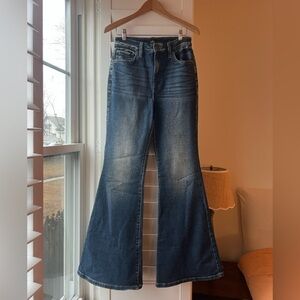 Lee Women's high rise flare Dark Jeans 28